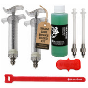 BleedZone kit front packaging showing DB8 compatibility and included tools benefits