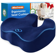 BlissTrends front view showing blue cushion for immediate comfort