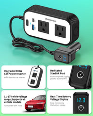 Blubluman USB-C and USB-A ports fast charging phones and tablets