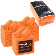 Blue Horizon front packaging of 36 orange towels shows quantity and color for organized cleaning
