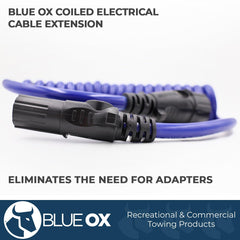 Blue Ox connector close-up displaying female receptor for secure fit