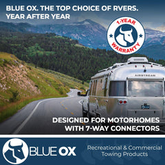 Blue Ox adapter in use on trailer demonstrating quick hookup convenience