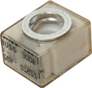Blue Sea Systems 5190 front terminal showing compact silver fuse for space-saving protection