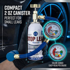 blueseal self-sealing valve close-up preventing leaks during use