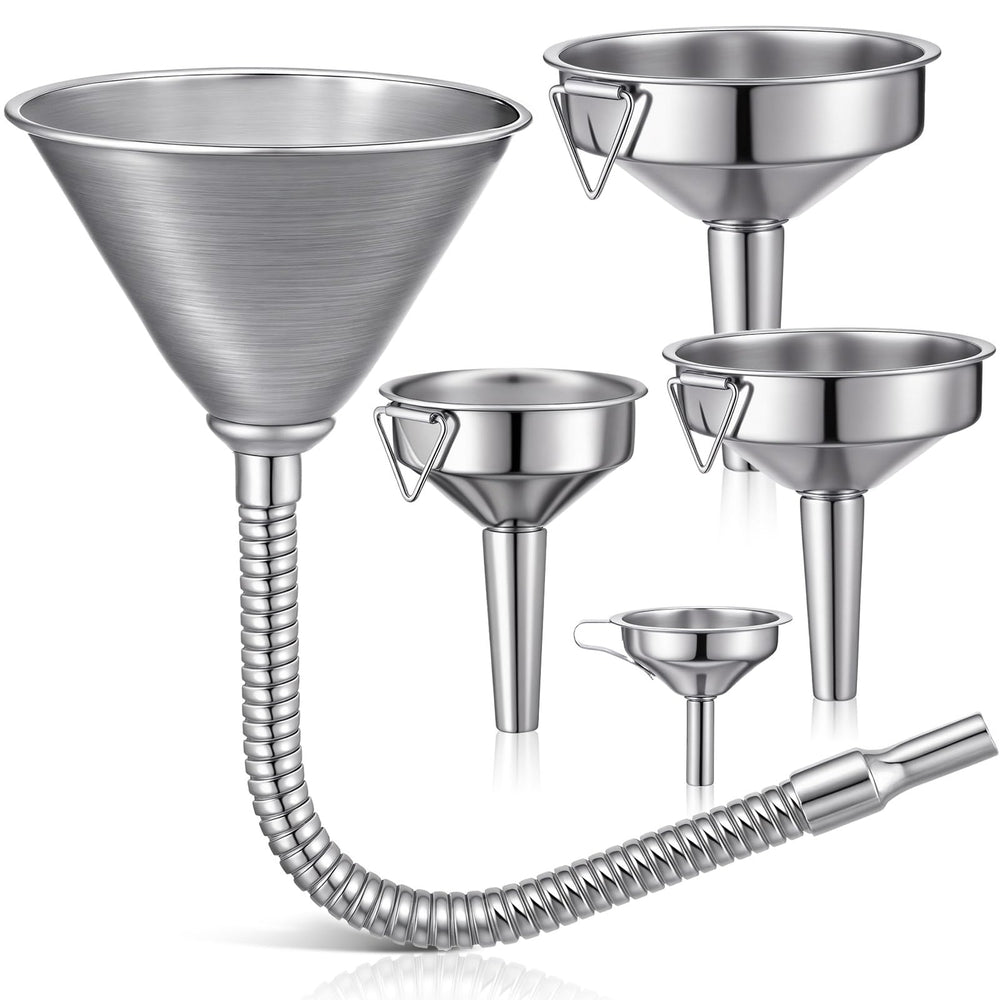 Blulu front view of funnel set showing complete kit and easy selection benefit