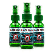 Blunteffects front packaging showing three Black Onyx bottles, convenient and compact