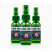 Blunteffects front packaging showing three Black Onyx 1 oz sprays for powerful freshness