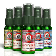 Blunteffects front pack shot showing five 1 oz bottles and assortment benefit