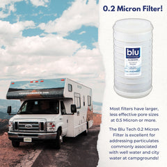 blu technology close-up of 0.2 micron membrane showing fine filtration detail