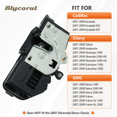 Blycorul actuator rear connector detail for correct vehicle plug fit