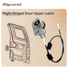 Blycorul latch with cable extended showing smooth cable routing benefit