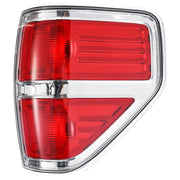 Boine right passenger tail light housing front view showing clean chrome trim and fit