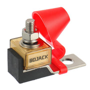 BOJACK front view of fuse holder showing compact waterproof design and clear housing