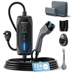 bokman front view of charger showing compact design and easy mount benefit