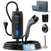bokman front view of charger showcasing compact design and portability benefit