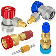 Boltigen front view of adapter kit showing couplers and packing, clear identification benefit