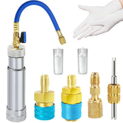 Boltigen front view injector kit showing adapters and pouch for portable servicing