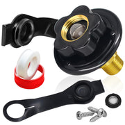 Boltigen front view inlet showing flange and hose connection for secure fill