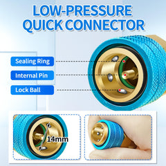 Boltigen close detail of threads and internal sealing ball preventing leaks