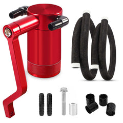 BOMLING billet catch can front view shows sturdy build and easy service access