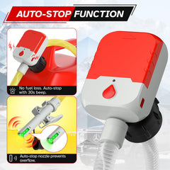 Bonviee closeup of auto‑stop nozzle preventing overflows for safer refueling
