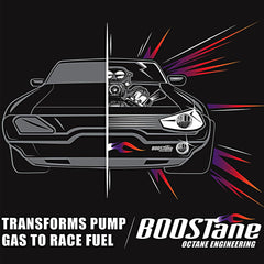 BOOSTane being poured into a funnel showing easy dosing and accurate addition benefit
