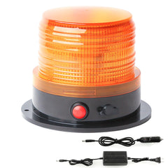 BooYu front view showing amber beacon and housing, improves roadside visibility