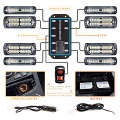 BooYu controller and wiring harness displayed, enabling synchronized flash modes and easy wiring