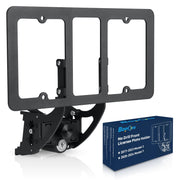 Bopowo front license holder mounted on Tesla grille for no-drill convenience