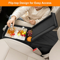 BORDAN leather flip-top close-up shows durable lid and easy access