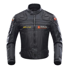 BORLENI front view jacket showing fit and protection benefits