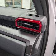 BORUIEN front view showing dark red vent cover and glossy finish for stylish update