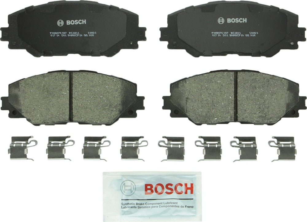 Bosch BC1211 front packaging showing product and compatible vehicles for confident purchase