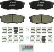 Bosch BC1304 rear pad front view showing fit and ready-to-install durability