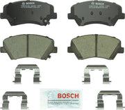 Bosch BC1543 front packaging showing pads and benefits for quiet braking