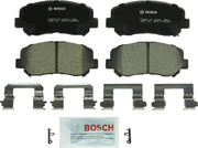 Bosch BC1623 front packaging showing pad set and hardware, durable replacement