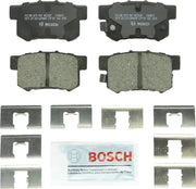 Bosch BC537 rear pad set packaging showing brand and ready-to-install contents