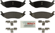 Bosch BE967H rear packaging showing pads and hardware for easy installation benefit