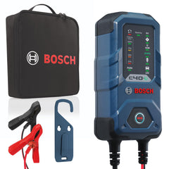 Bosch C40‑Li front view showing compact housing and markings for easy identification and storage