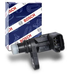 Bosch camshaft position sensor front view showing exact OE fit and reliable replacement