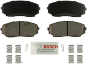 Bosch front brake pad set packaging showing kit and included towel for easier install