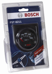 Bosch gauge installed in dashboard scene benefit: clean integration and night visibility