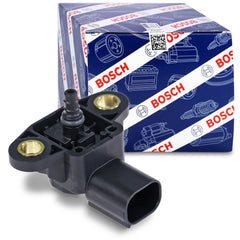 Bosch MAP sensor front view showing robust housing and OE fit benefit