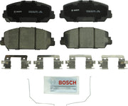 Bosch QuietCast BC1625 front packaging showing complete pad set and hardware