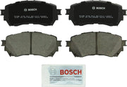 Bosch QuietCast BC1711 boxed front pad set shows complete kit and benefits