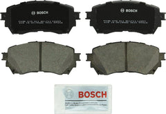 Bosch QuietCast BC1711 boxed front pad set shows complete kit and benefits