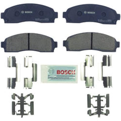 Bosch QuietCast BC833 pad close-up showing ceramic friction material for quiet stopping