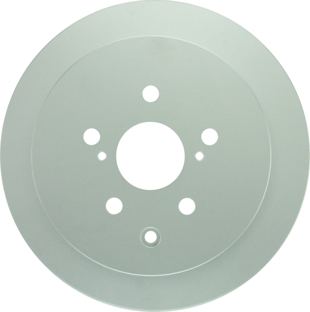 Bosch QuietCast front face rotor showing mounting holes and smooth braking surface for reliable stops