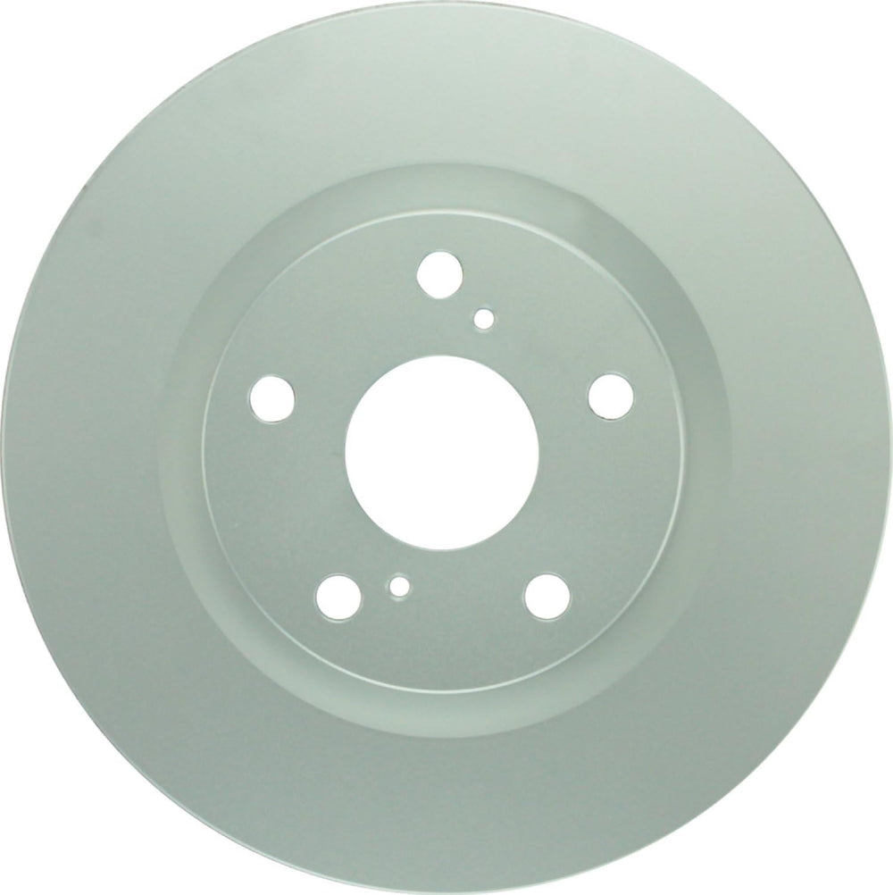 Bosch QuietCast front rotor packaging showing brand and model, ensures genuine part