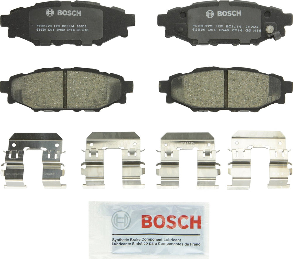 Bosch QuietCast front view showing pad profile and fit for smooth braking